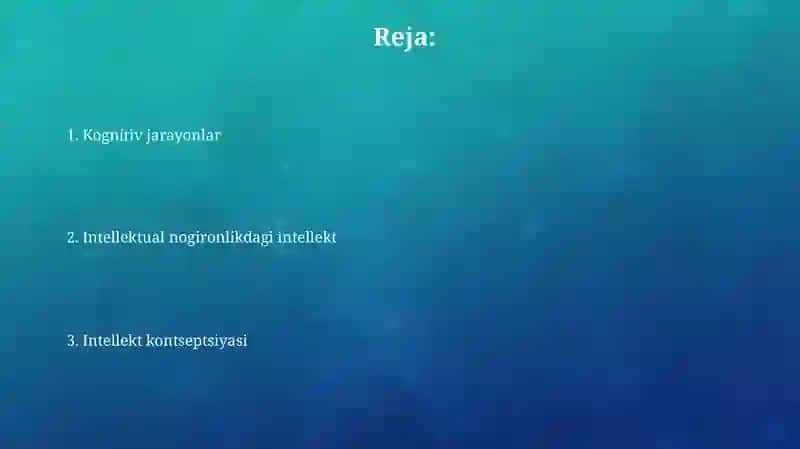 Intellektual Nogironlik 2