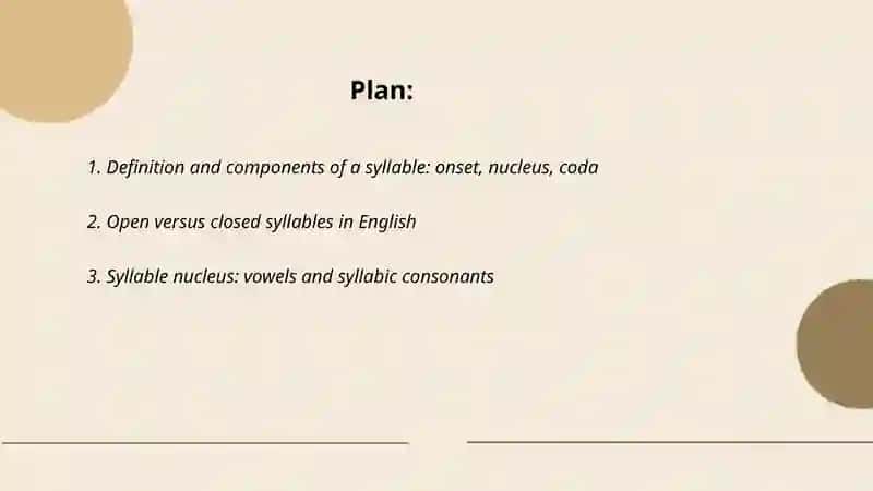 Syllabic structure of English words 2