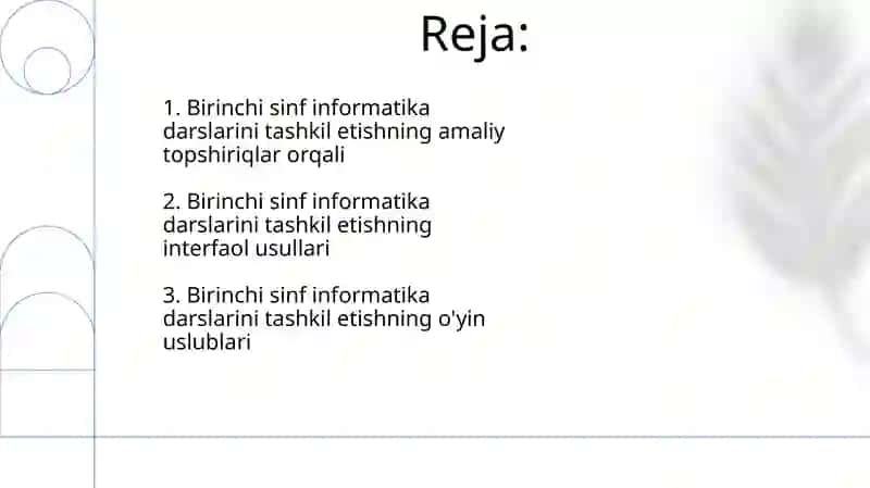 1-sinflarda informatika darslarni tashkil qilish usullari 2