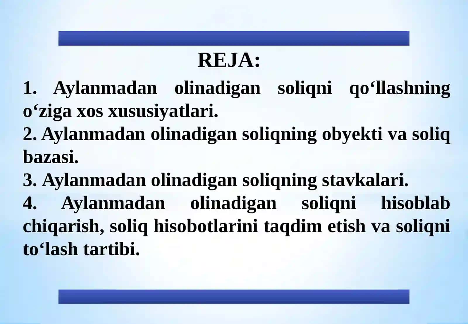 Aylanmadan olinadigan soliq 2
