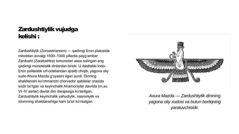 Zardushtiylik dini vujudga kelishi 2