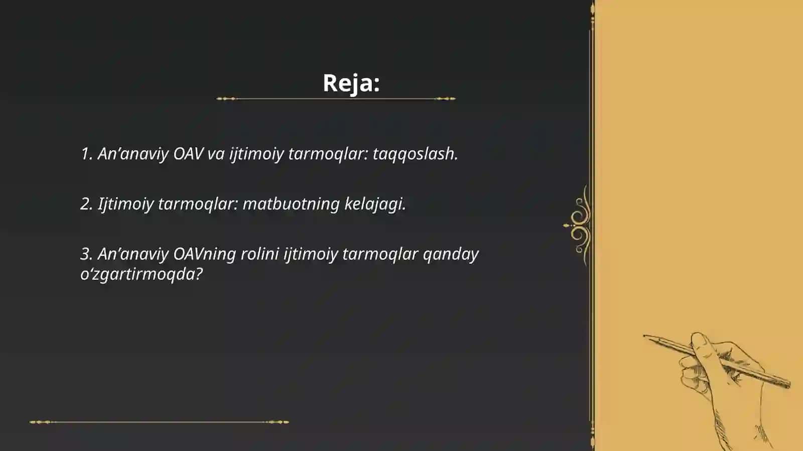 Anʼanaviy OAV oʻrnini ijtimoiy tarmoqlar egallashi 2