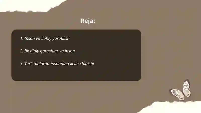 Insonning ilohiy kelib chiqishi 2