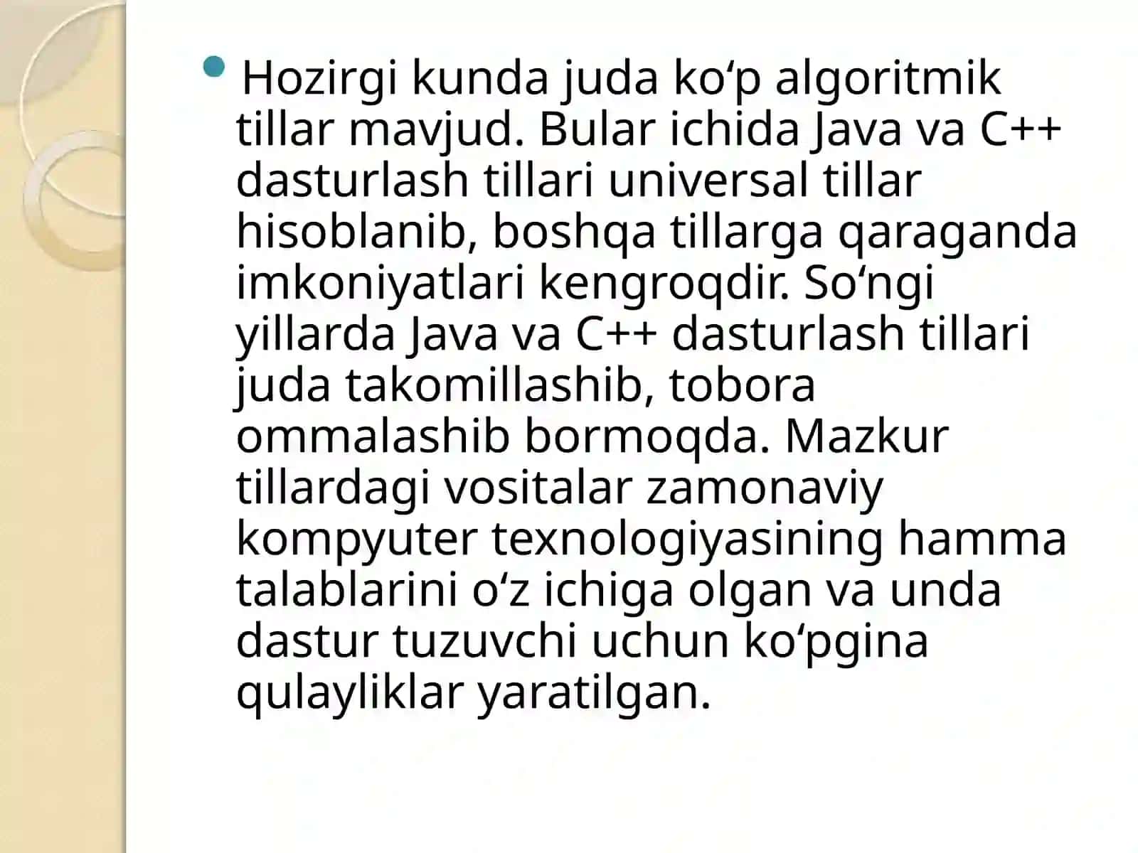 Masalalarning algoritmini tuzish va shu algoritm asosida C++dasturlash tilida dastur tuzish 2