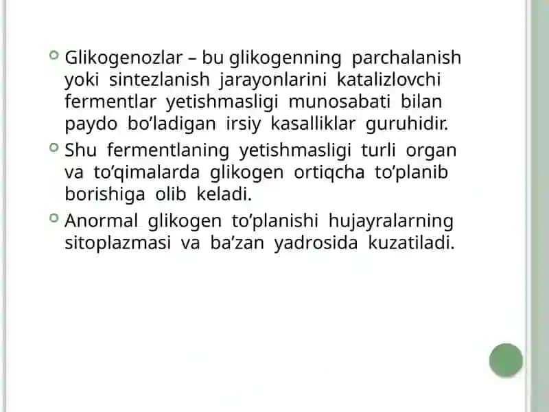 GLIKOGENOZLAR 2