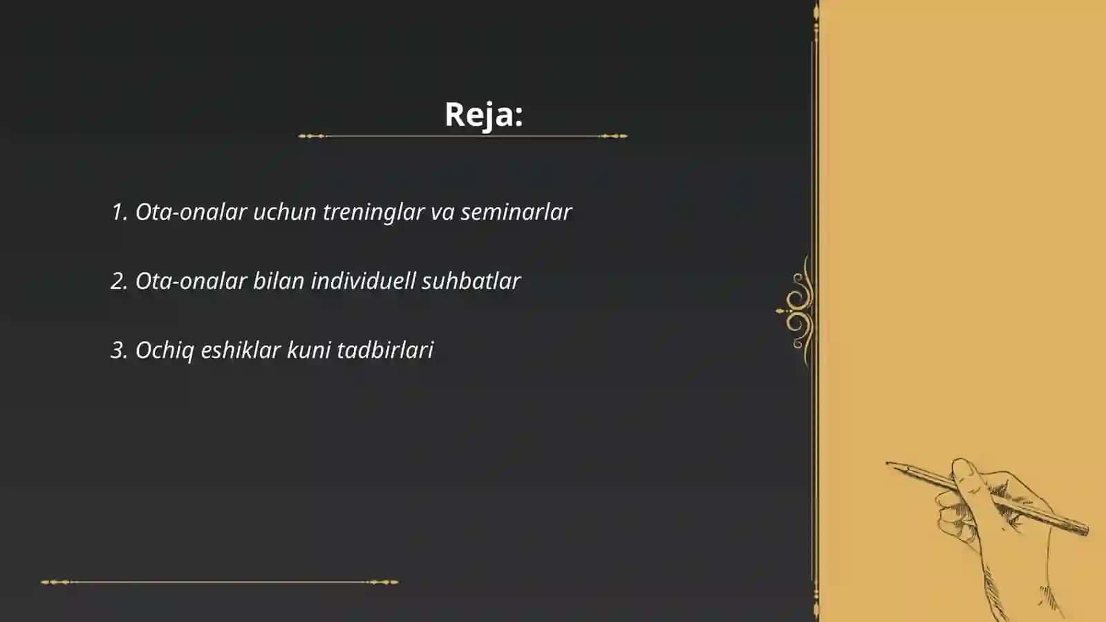 Ota-onalar uchun treninglar va seminarlar 2