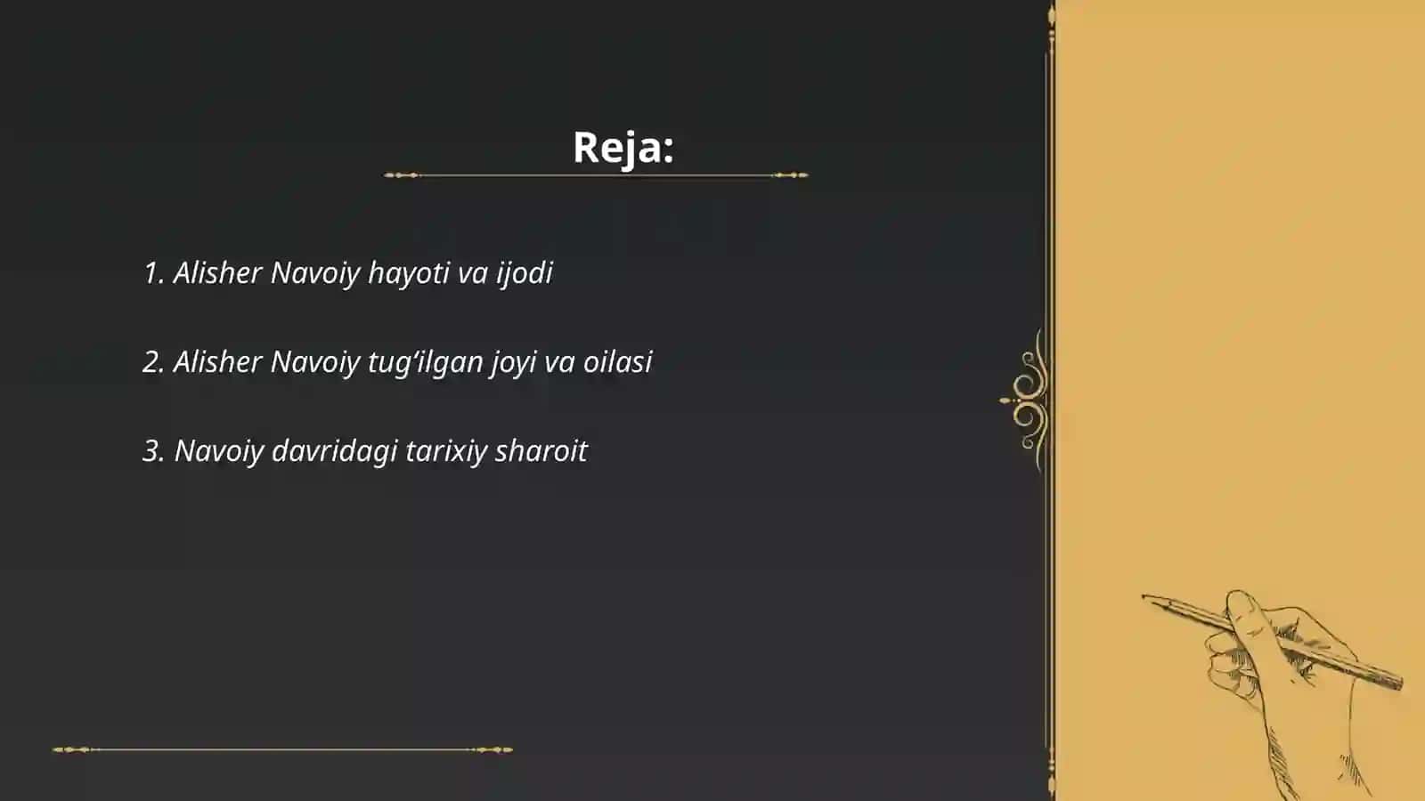 Alisher Navoiy hayoti 2