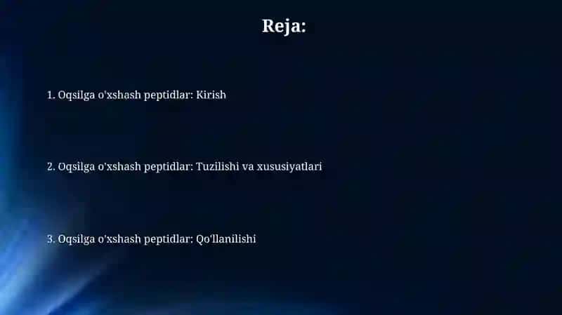Oqsil tabiatli peptid 2