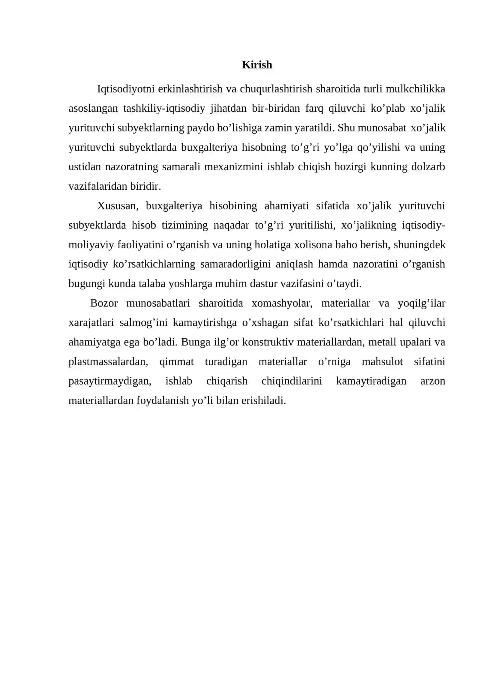 Materiallarning Hisob-kitoblari va Auditi 2