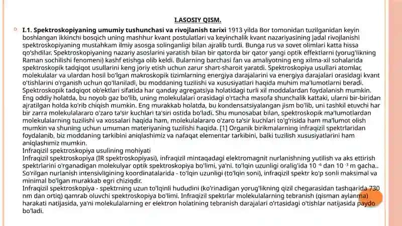 INFRAQIZIL SPEKTROSKOPIYA 2
