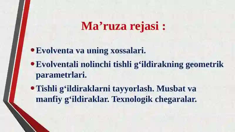 Evolventalitishlig‘ildirak 2