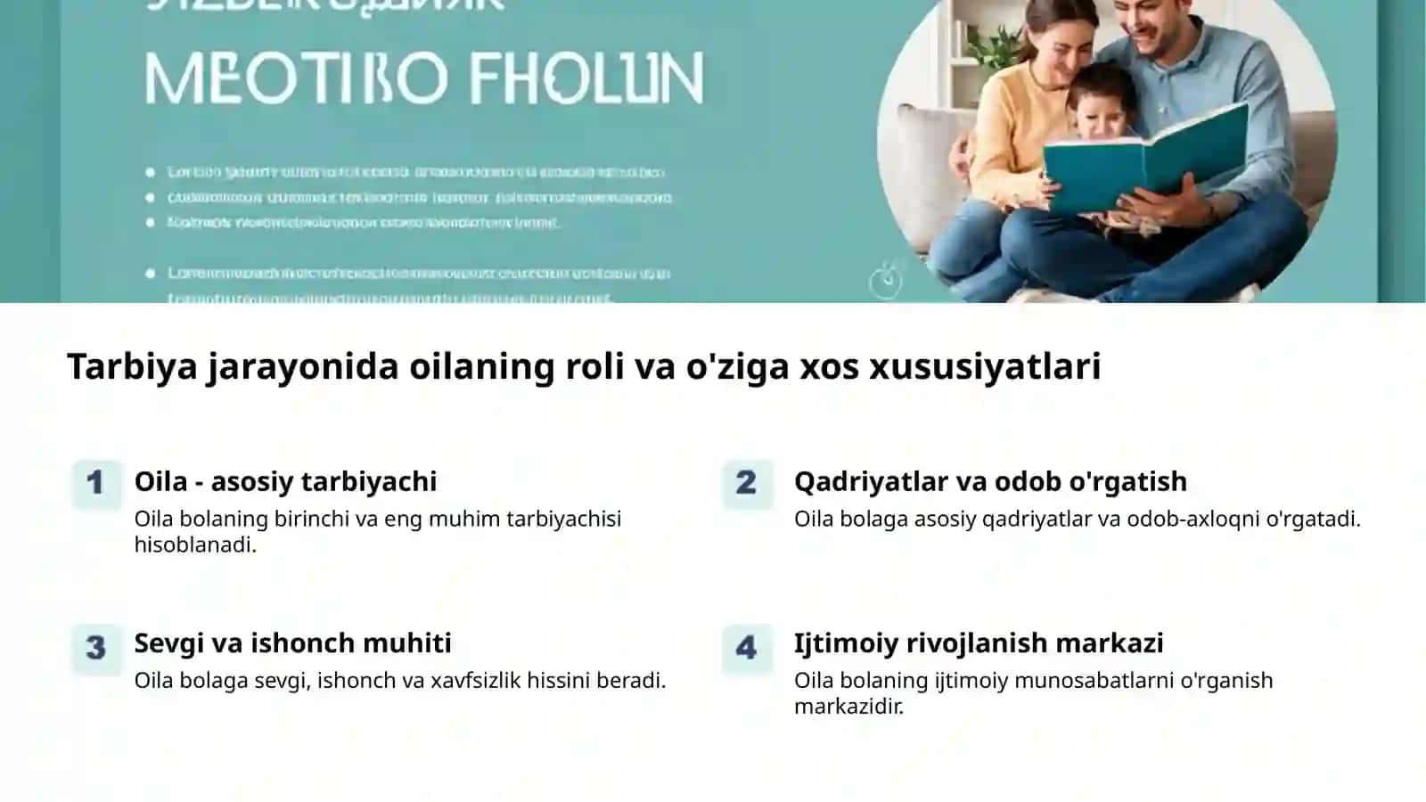 Tarbiya: Ijtimoiy Hayotning Asosi 2