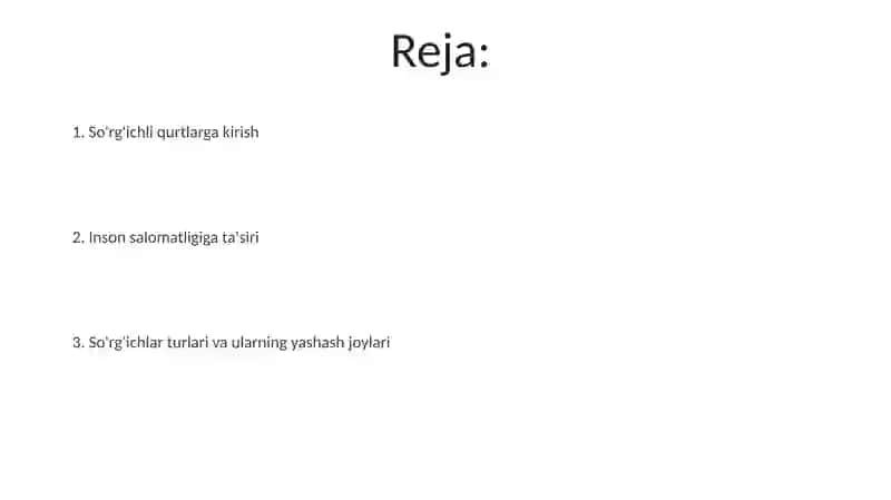 Soʼrgʼichlar odam parazitlari 2