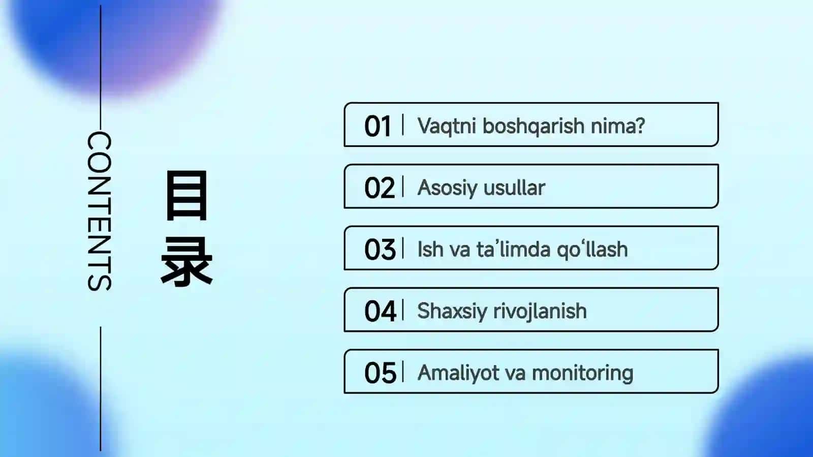 Vaqtni boshqarish: rivojlantirish yoʻllari 2