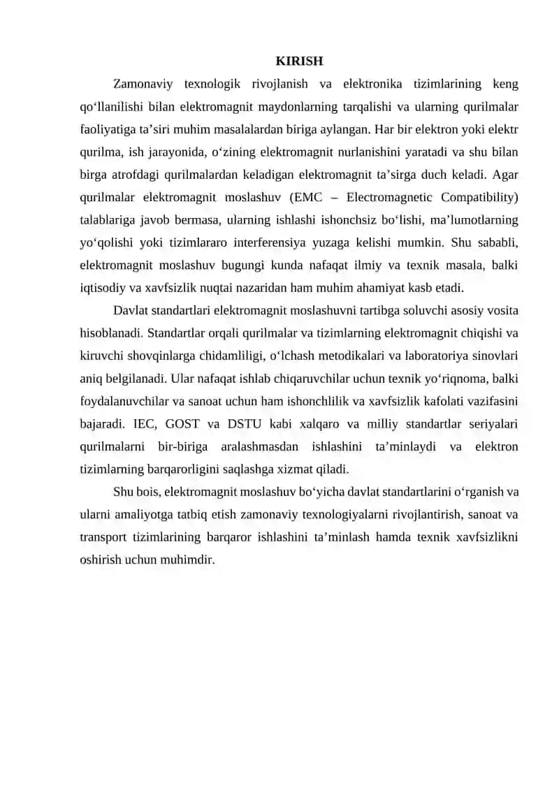 Elektromagnit moslashuv boʻyicha davlat standartlari 2