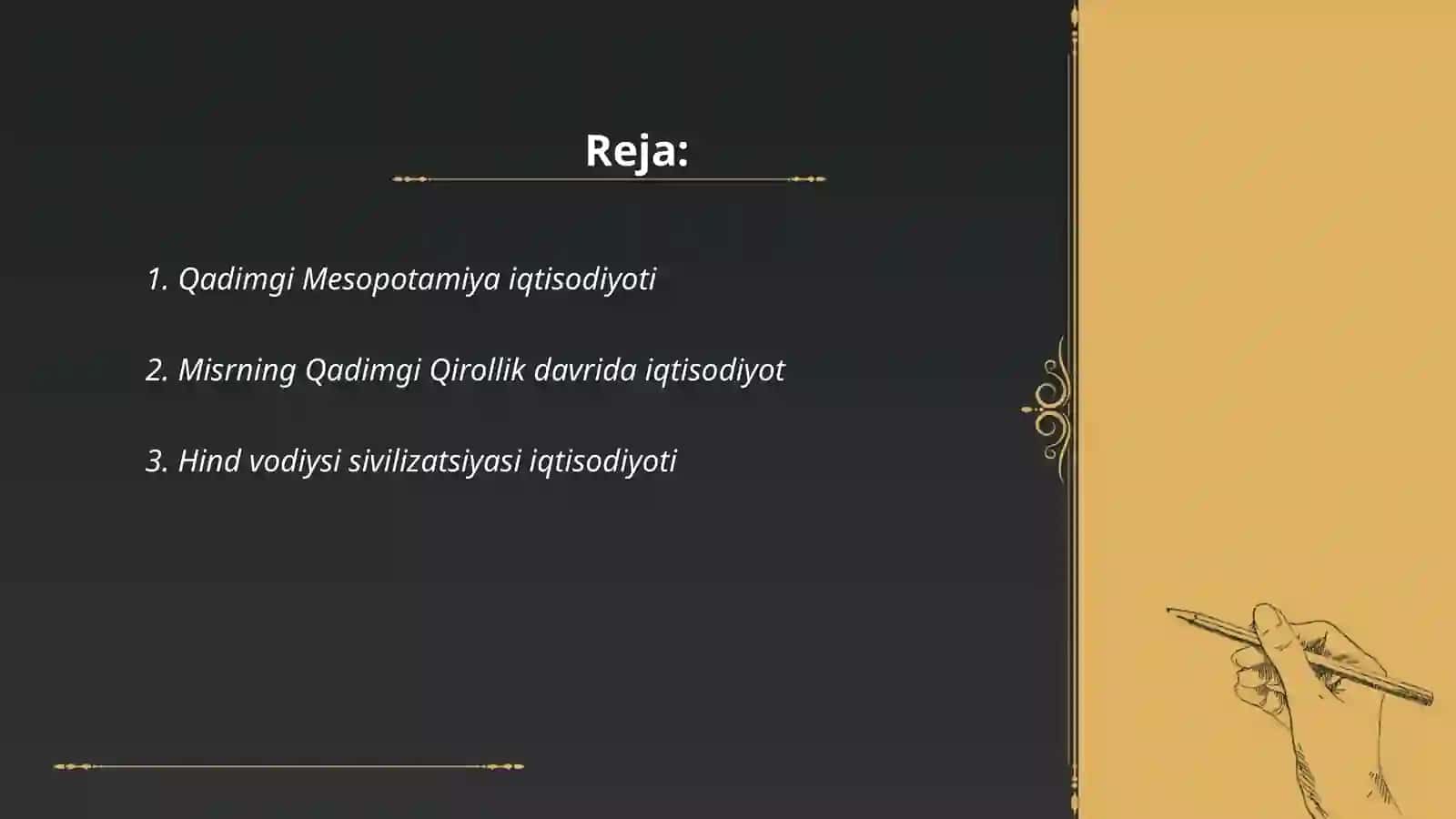 Qadimgi Dunyo iqtisodiy tarixi 2
