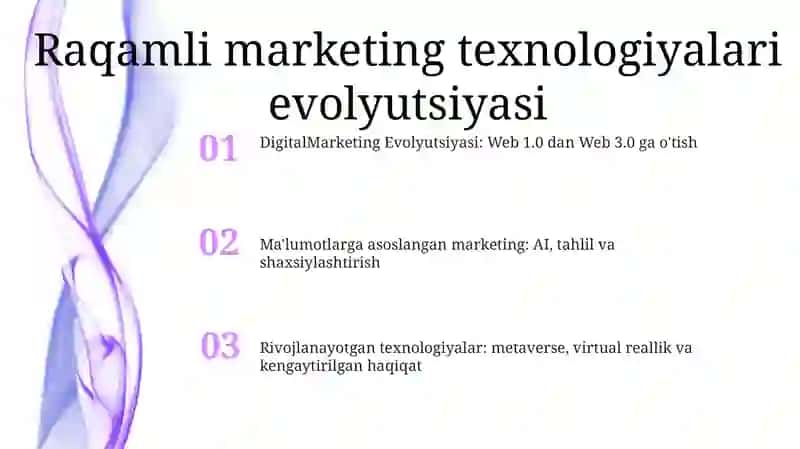 Raqamli Marketing Texnologiyalari 2