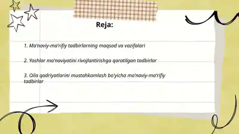 Ma’naviy-ma’rifiy tadbirlar 2