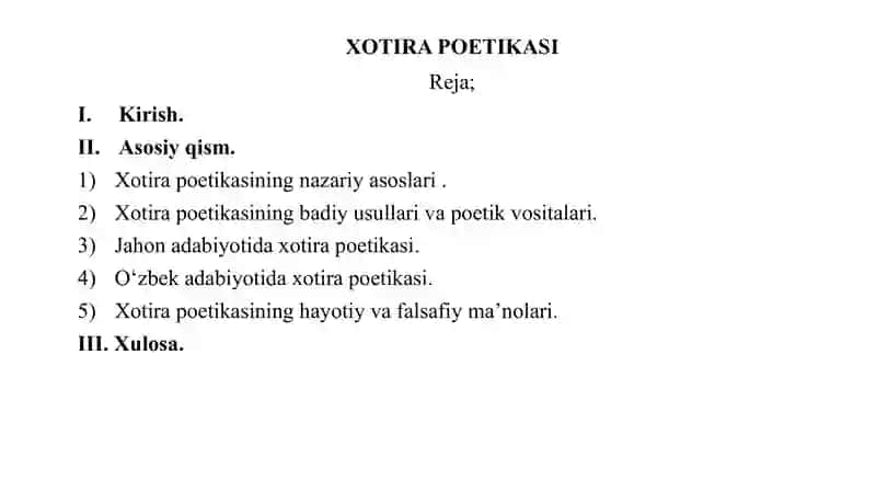 Xotira poetikasi 2