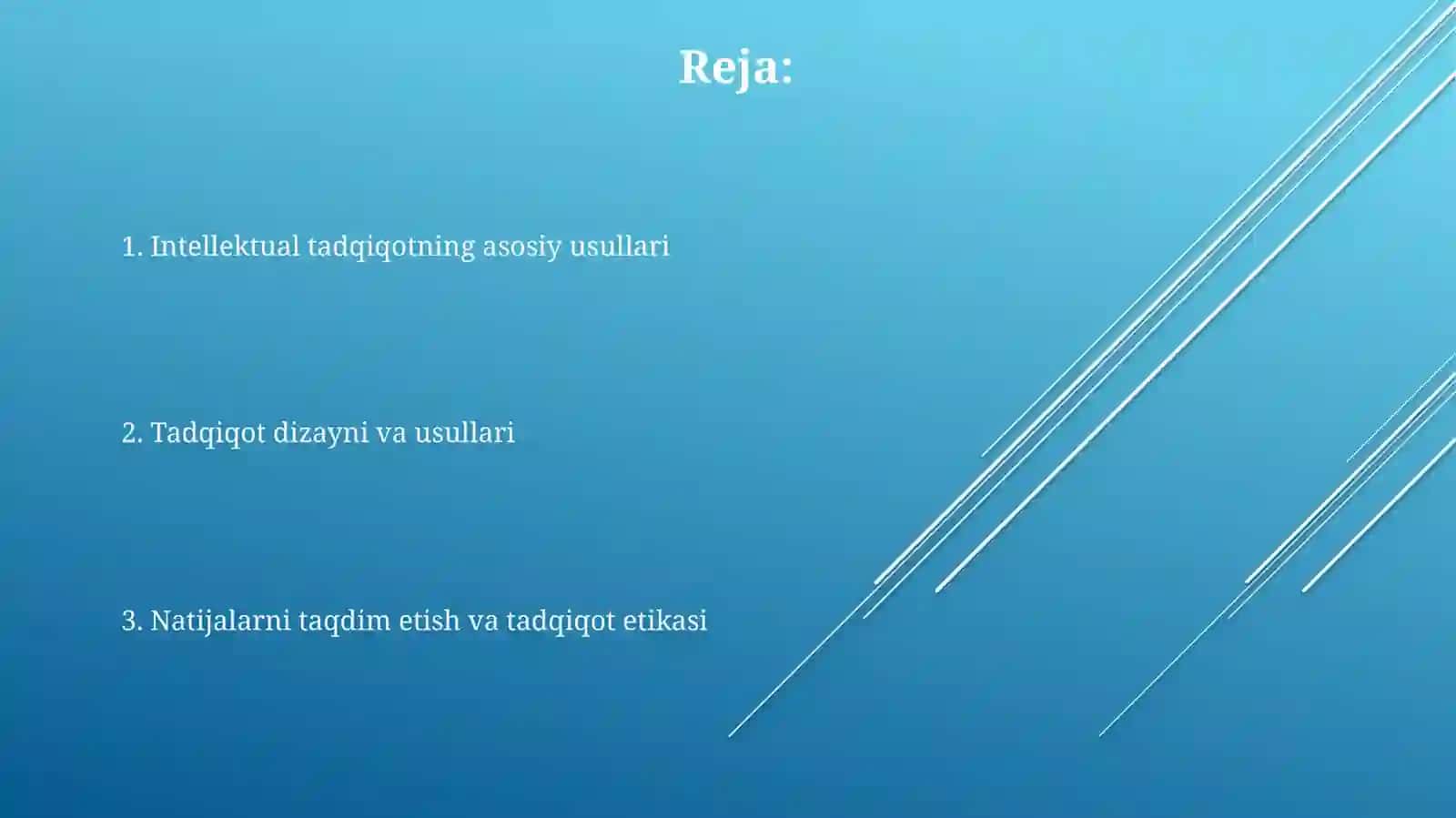 Intellektual tadqiqot usullari 2