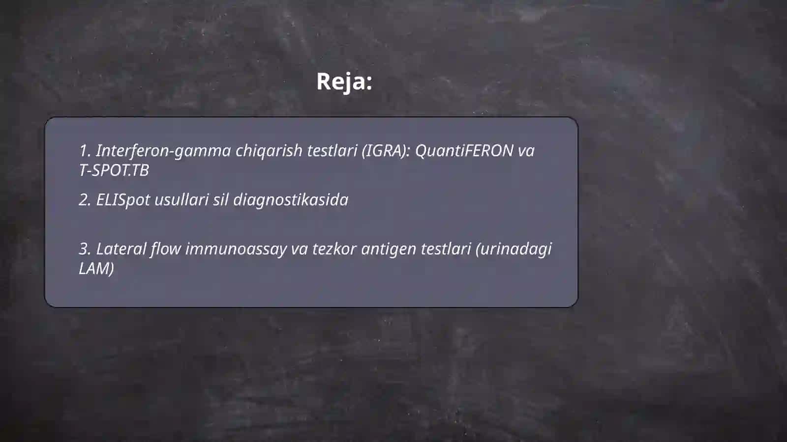 Interferon-gamma chiqarish testlari (IGRA): QuantiFERON va T‑SPOT.TB 2