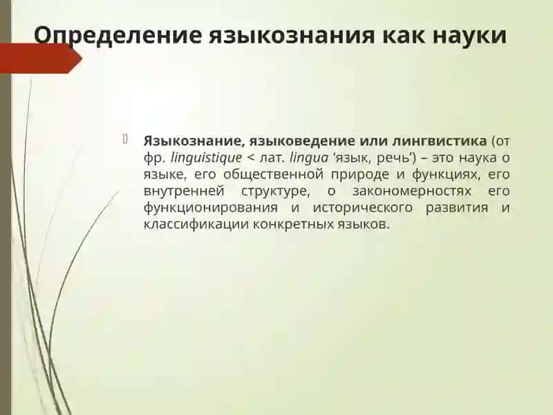 Языкознание как наука о языке 2