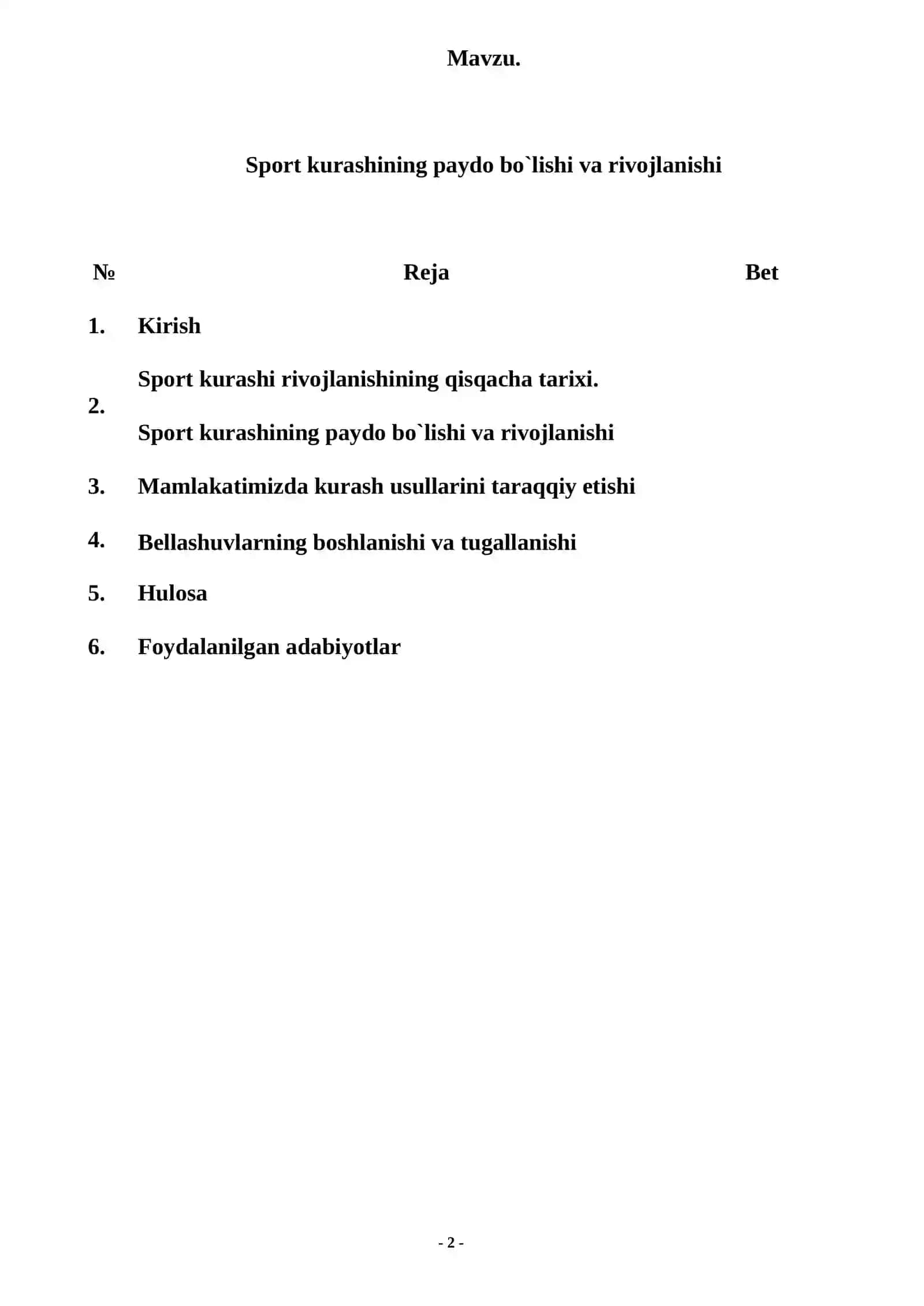 Sport kurashining paydo bo`lishi va rivojlanishi 2