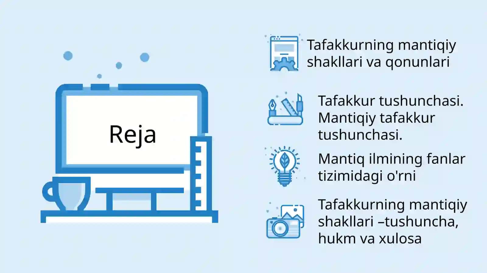 Tafakkurning mantiqiy shakllari va qonunlari 2