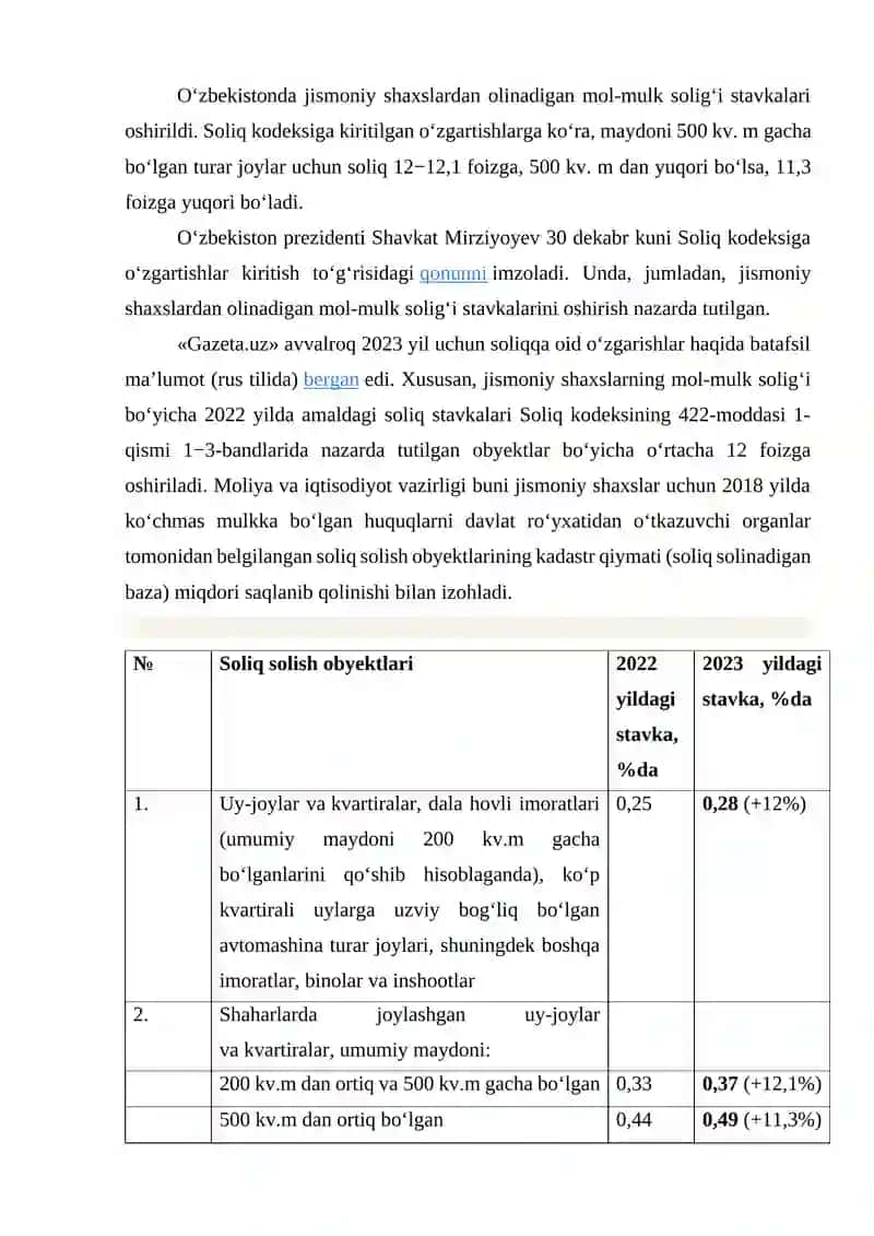 Jismoniy shaxslar to'laydigan mol-mulk va yer solig'i 2