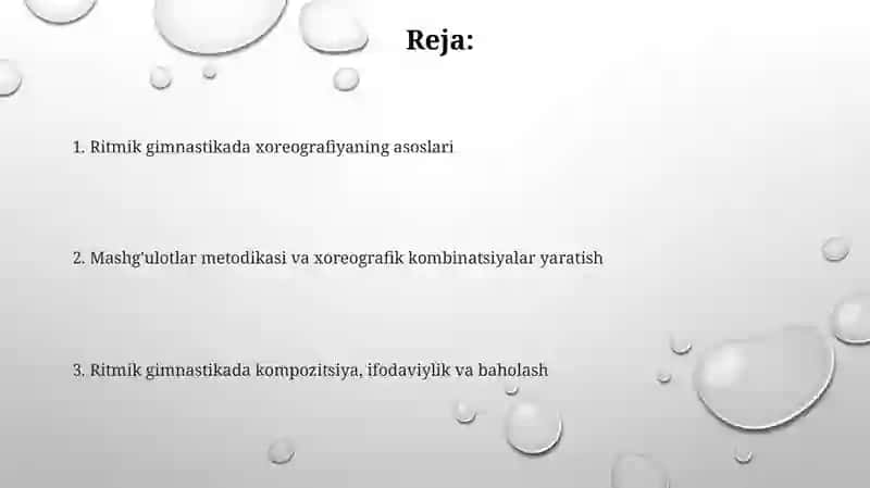 Badiiy gimnastika va xoreografiya mashqlari 2