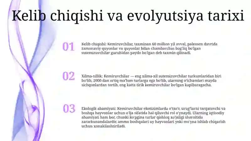 Kemiruvchilar Turkumi 2