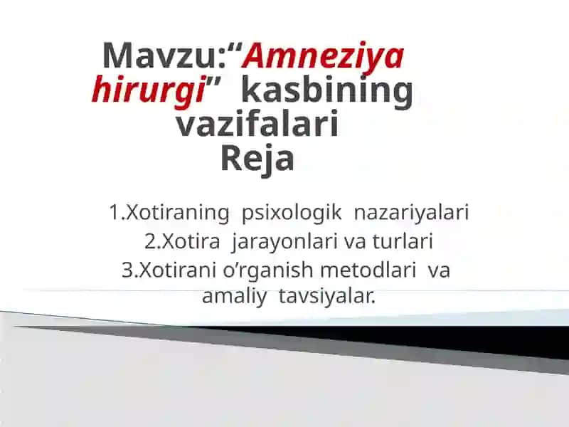 Kasbiy psixologiya fanidan taqdimot 2