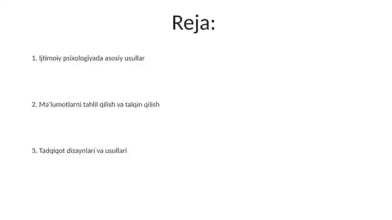 Ijtimoiy psixalogiyadagi asosiy metodlar 2