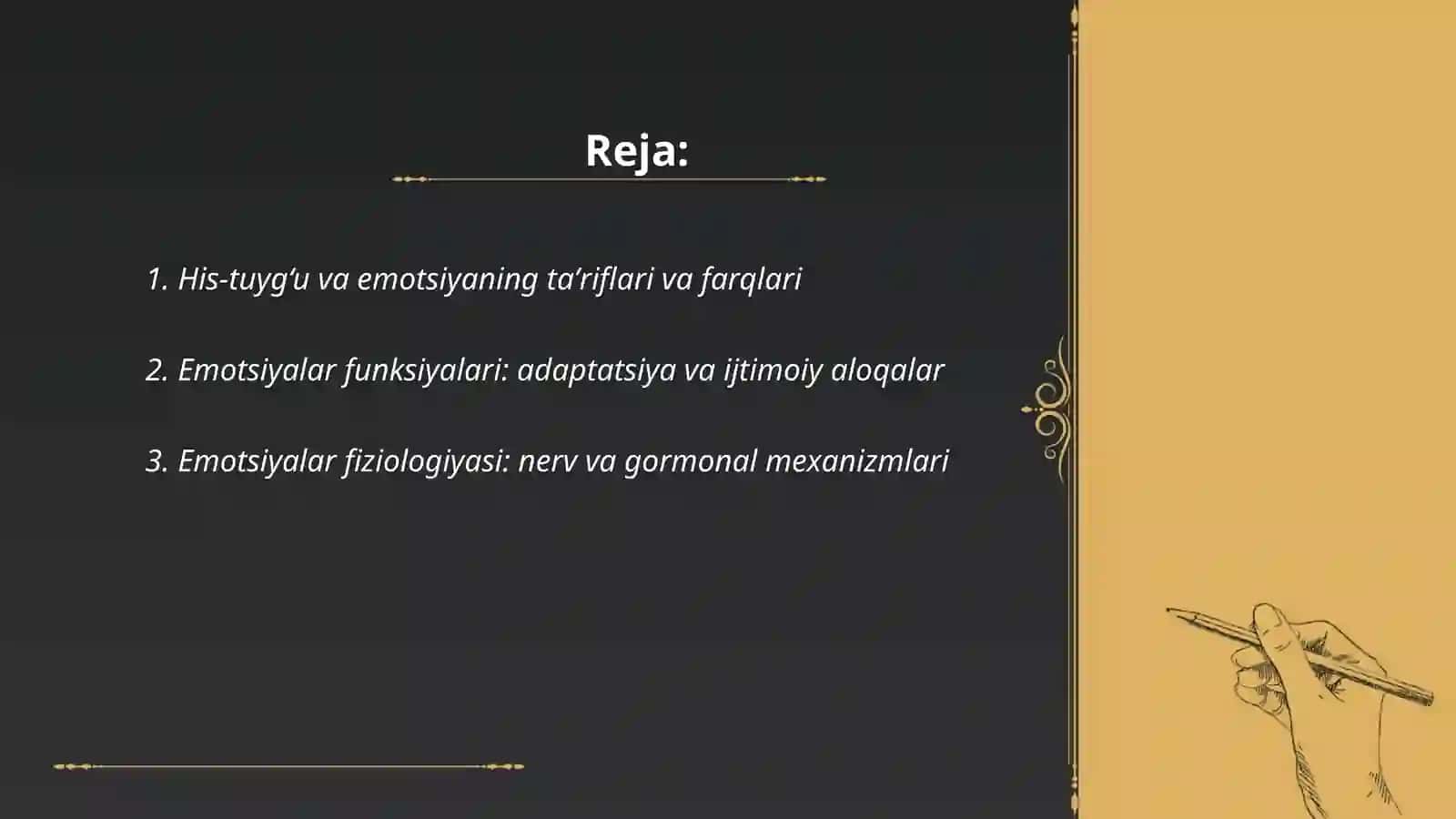 Emotsiya va ruhiy holatlar 2