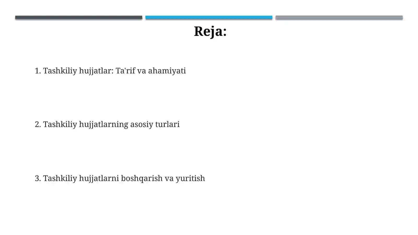 Tashkiliy hujjatlar va ularning turlari 2