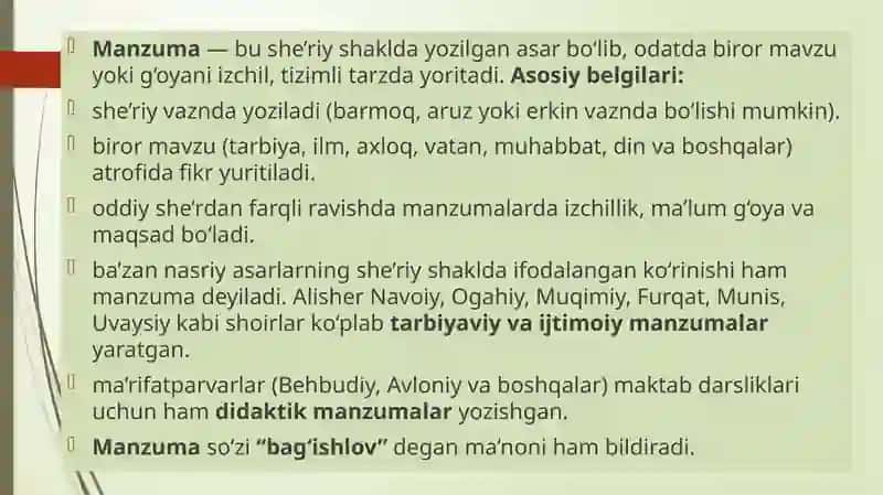 Alifbe manzumalar (abisedariy) ta’lim-tarbiya asosi 2