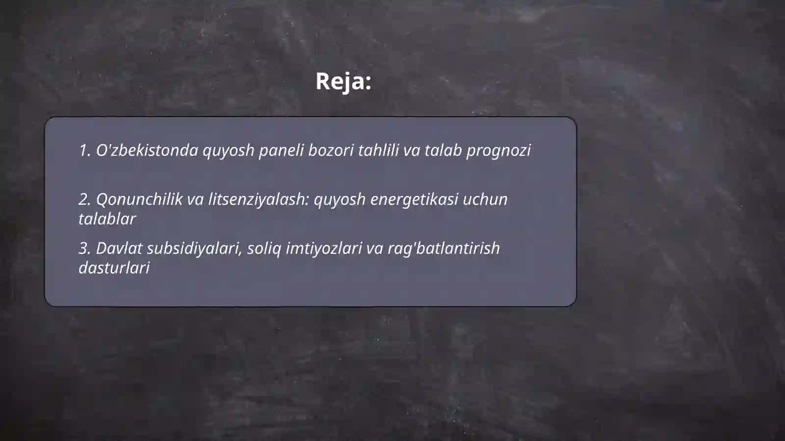 O'zbekistonda quyosh panel biznesi 2