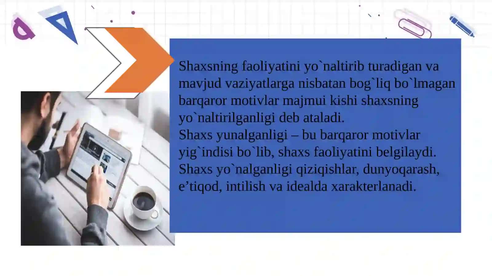 Shaxsni yo’nalganligini o’rganish 2