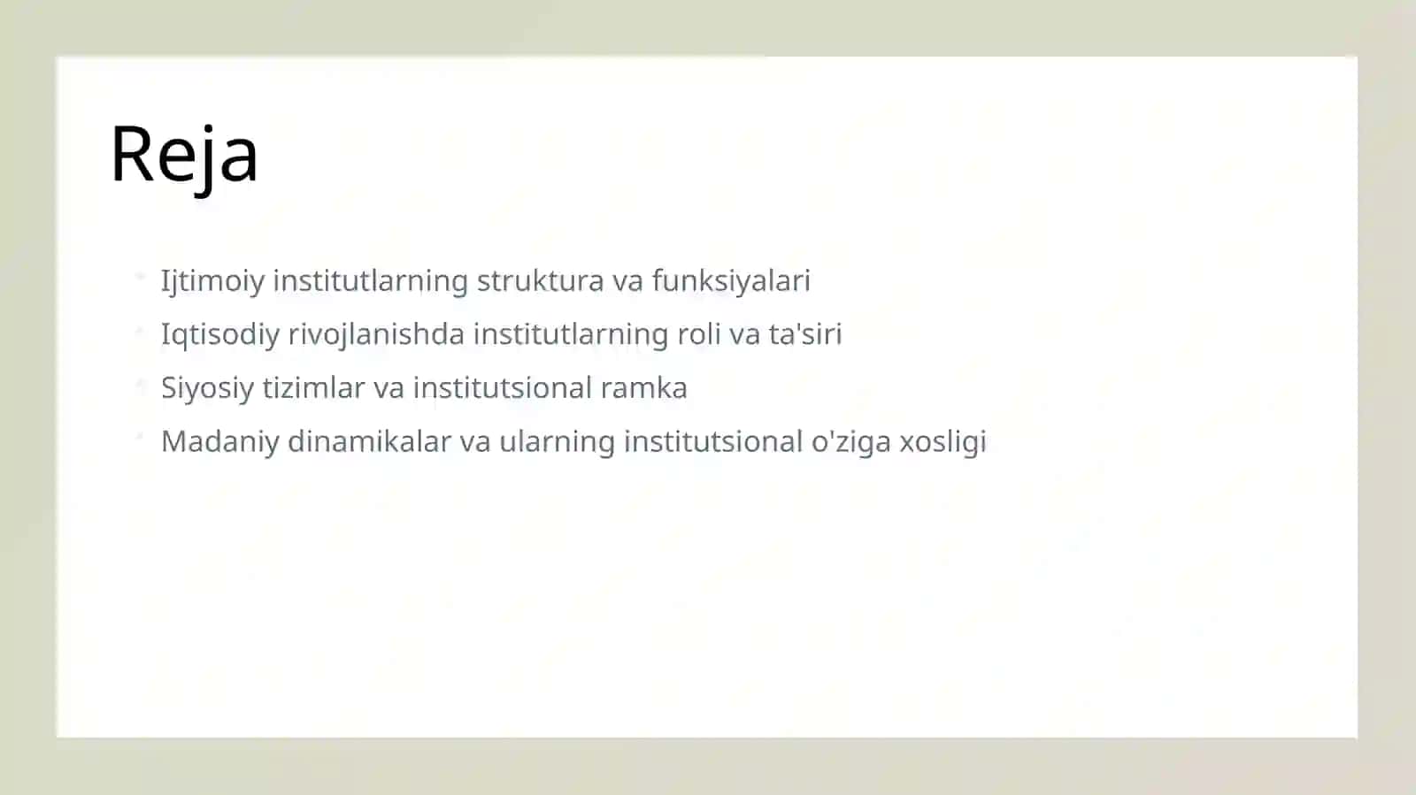 Institutsional matrisa 2