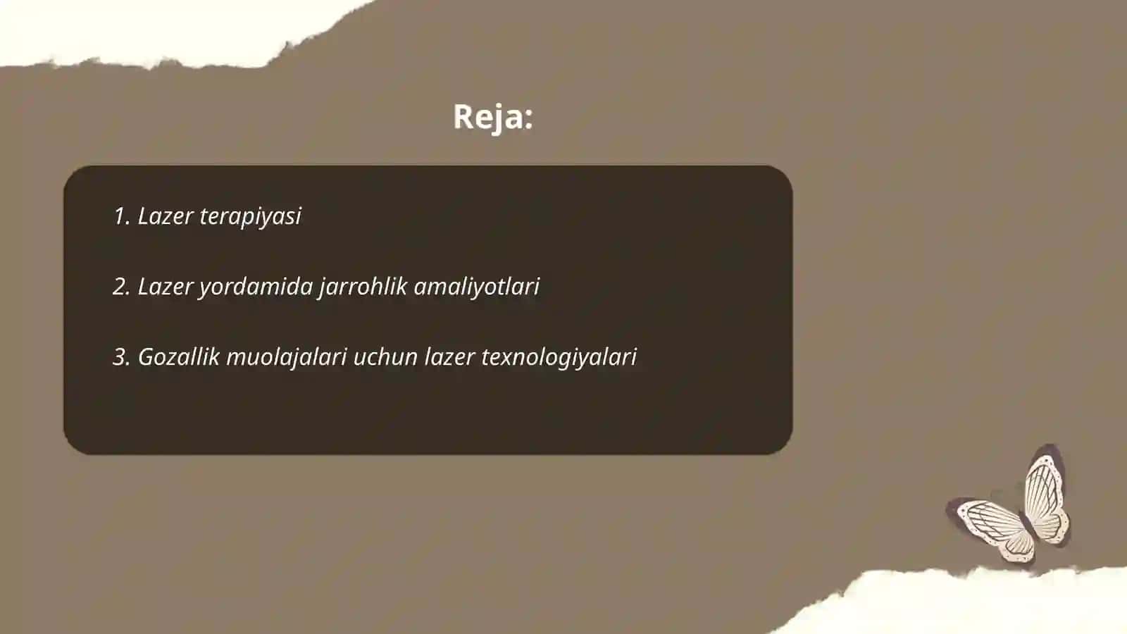Lazerning tibbiyotda qo'llanilishi 2