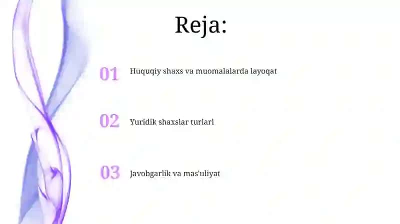 Yuridik shaxslar turlari 2