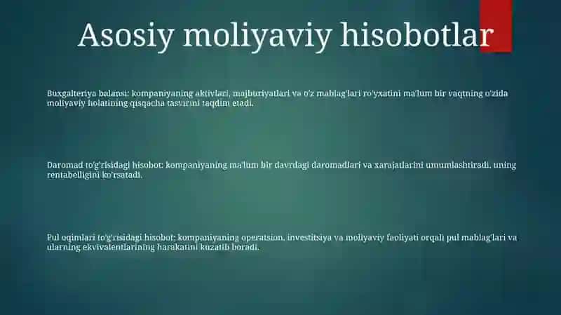 Buxgalteriya balansi 2