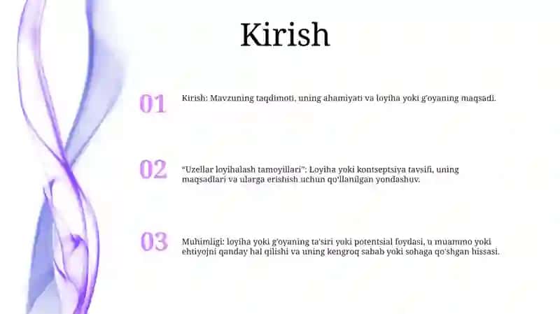Uzellar Loyihalash Tamoyillari 2
