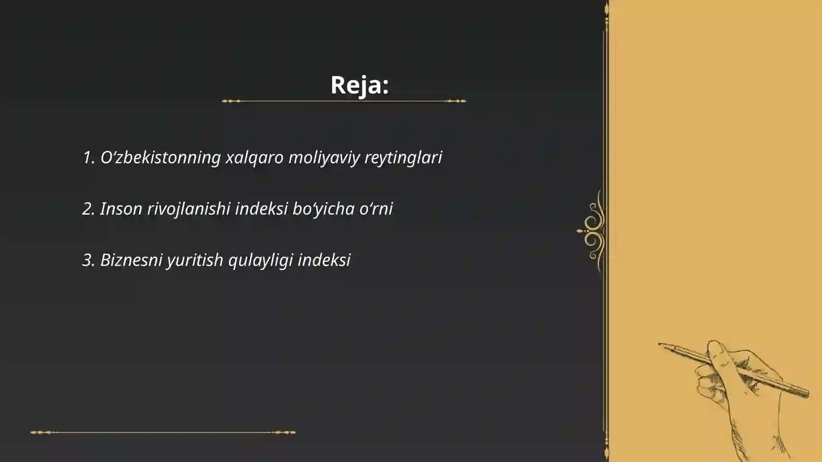 Oʻzbekistonning xalqaro moliyaviy reytinglari 2