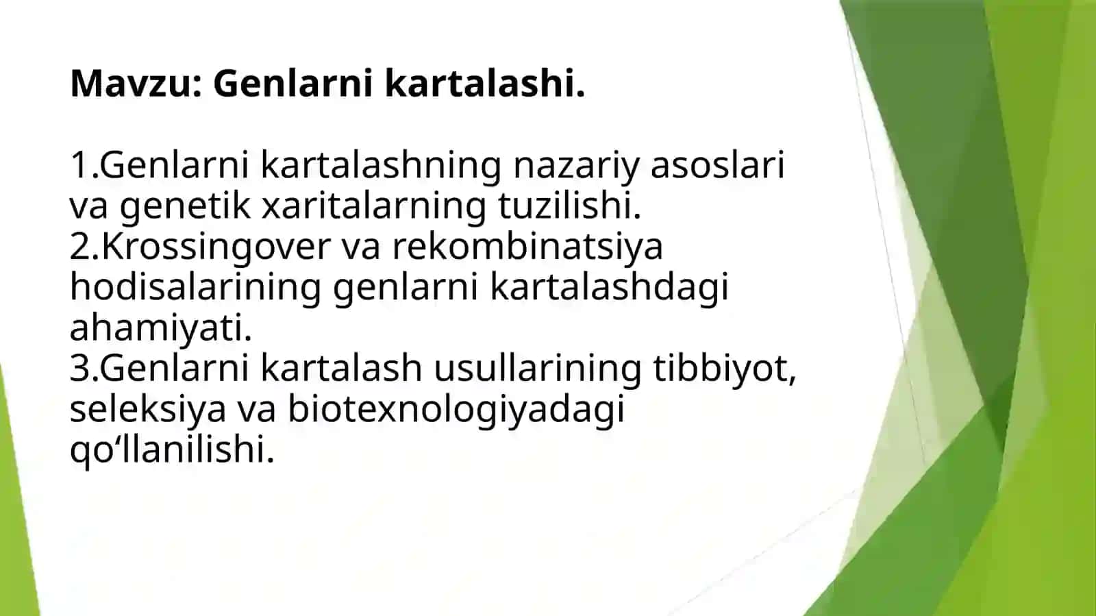 Genlarni kartalash 2
