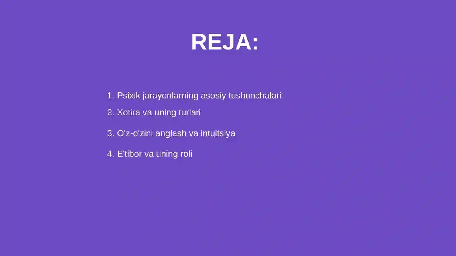 Psixik jarayonlar 2