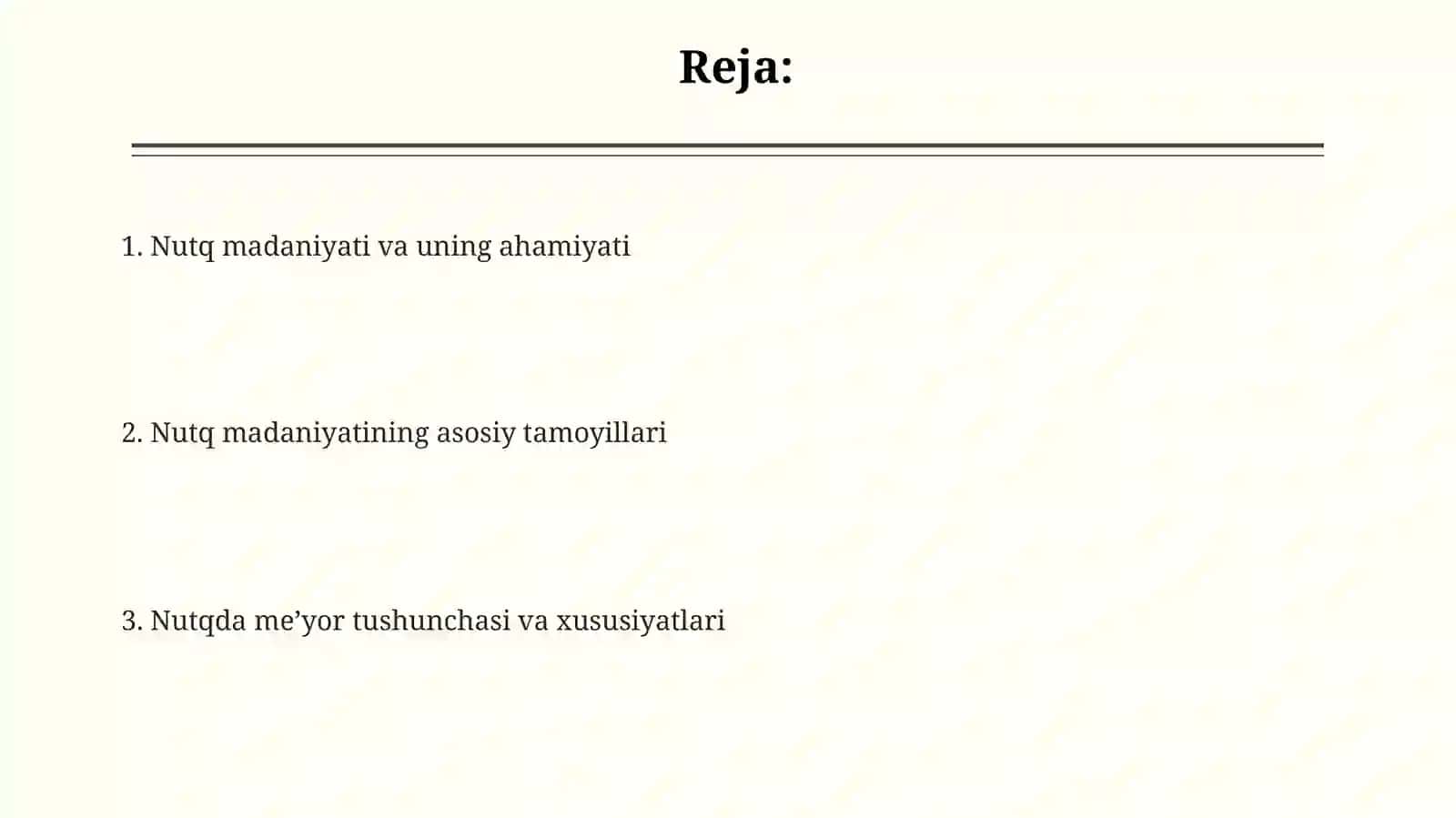Nutq madaniyati. Me’yor tushunchasi 2