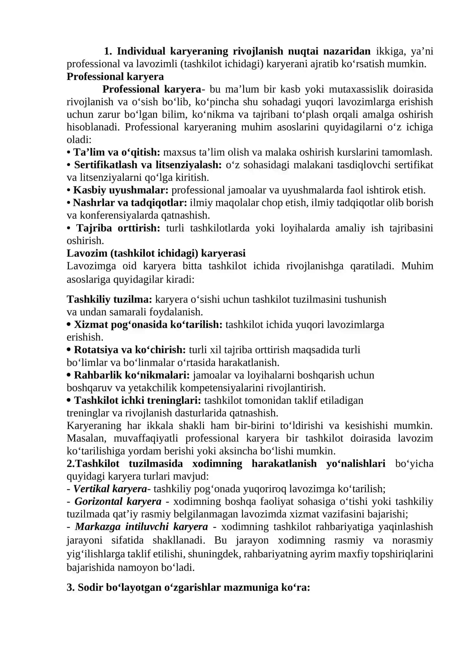 KARYERA TUSHUNCHASI VA UNING TURLARI 2