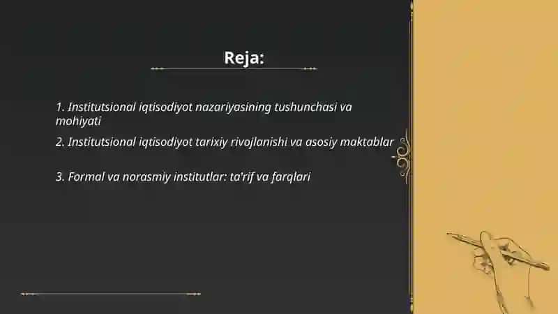 Institutsional iqtisodiyot 2
