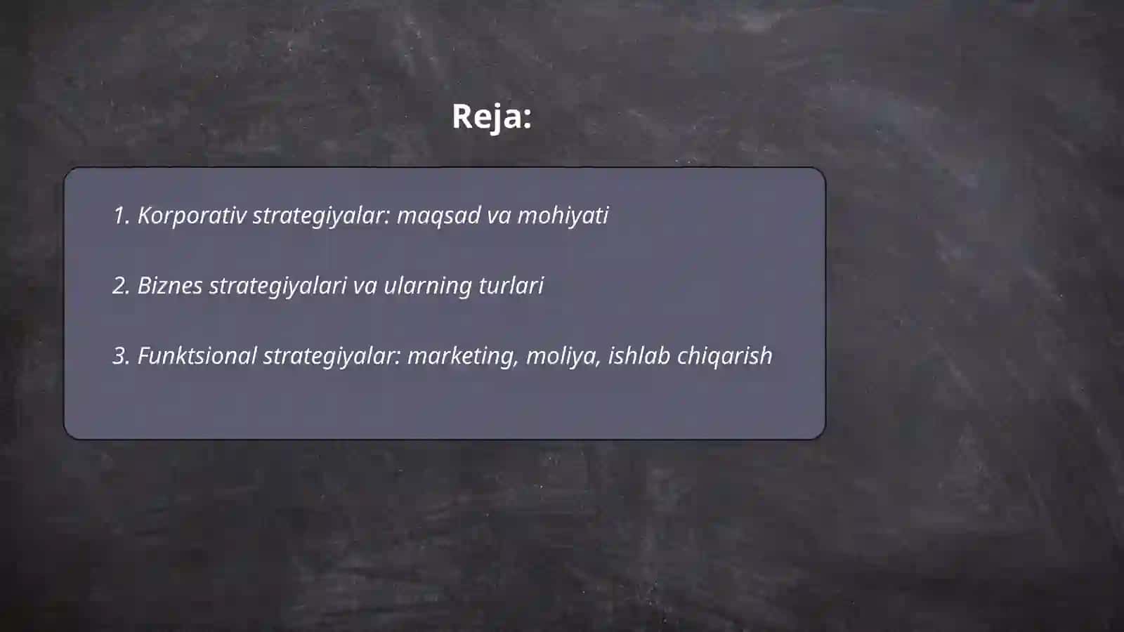 Strategiya turlari va ularning mohiyati 2